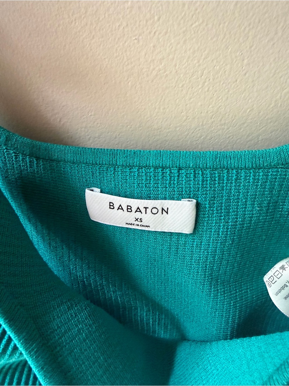 Babaton Aritzia Sculpt Knit Cropped Tank Top Teal XS - Picture 4 of 4